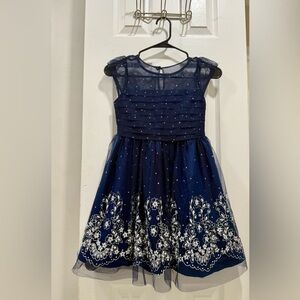 Jona Michelle Blue Dress- Girls Size 7!!!